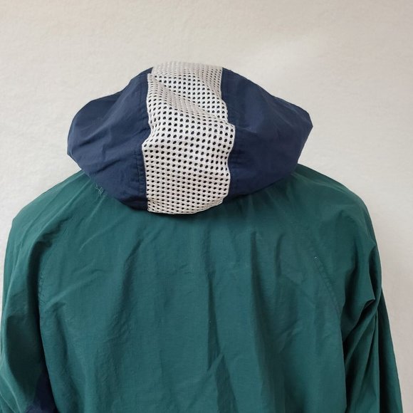 Catalina Womens Medium Green Hooded 1/2 Zip Kangaroo Pocket Hoodie Windbreaker - Picture 7 of 14